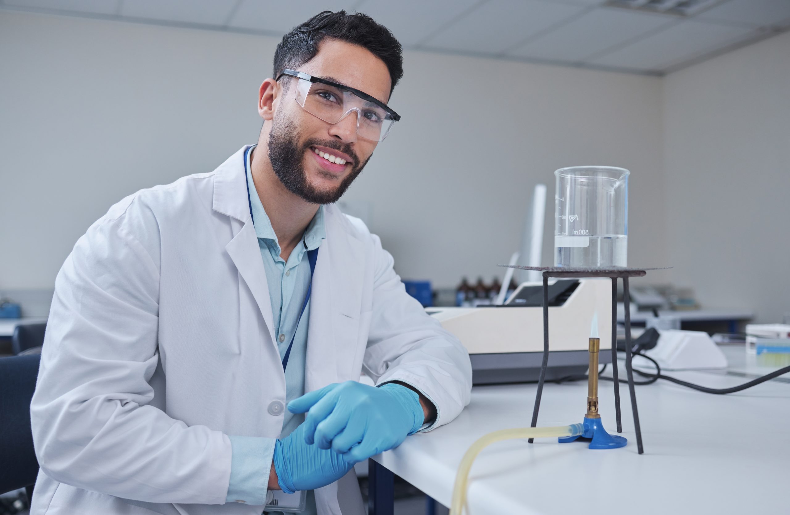 man-portrait-and-laboratory-glass-in-science-rese-2023-02-25-00-13-49-utc